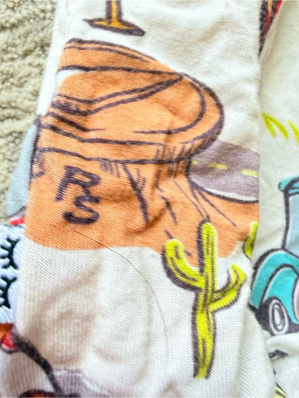 Little Sleepies Size 2T Disney CARS Pixar Radiator Springs PJ Zippy